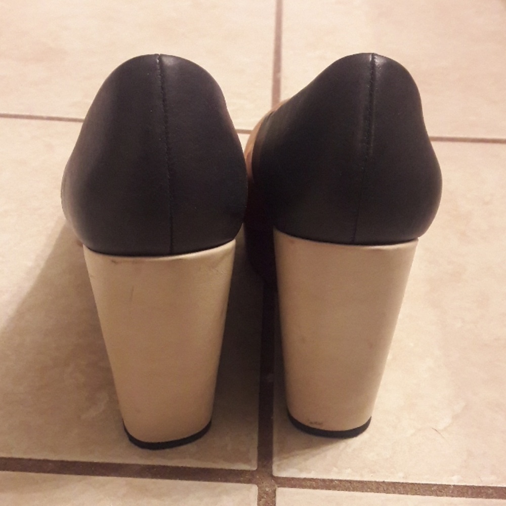 Aldo/ Color Block/ Wood/ Wedge Heels - Picture 3 of 8